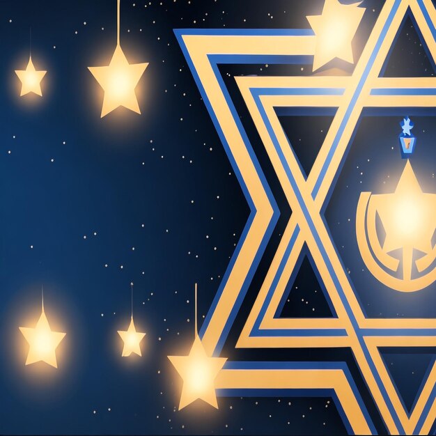 Happy hanukkah star david background images collections cute wallpapers ai generated