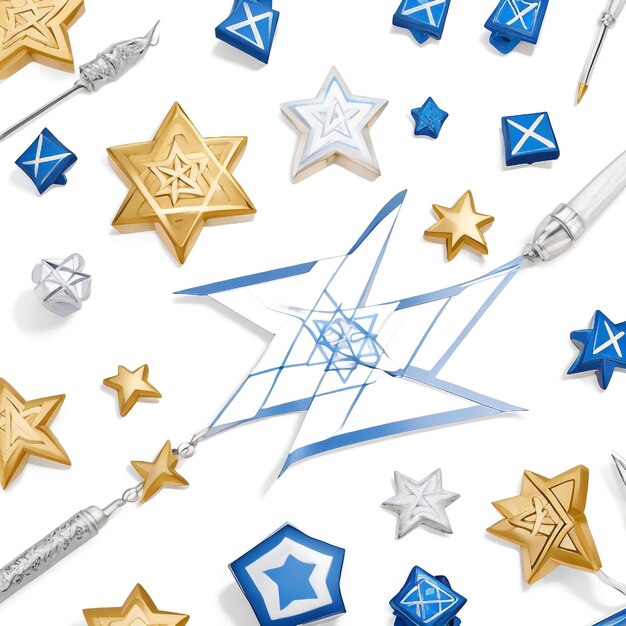 Happy hanukkah star david background images collections cute wallpapers ai generated