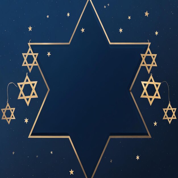 Foto felice hanukkah star david immagini di sfondo collezioni di carte da parati carine ai generate