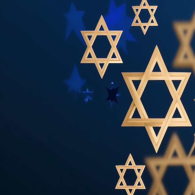 Happy hanukkah star david background images collections cute wallpapers ai generated