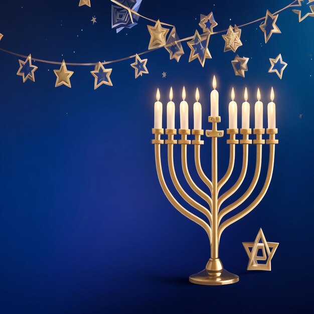 Happy hanukkah star david background images collections cute wallpapers ai generated