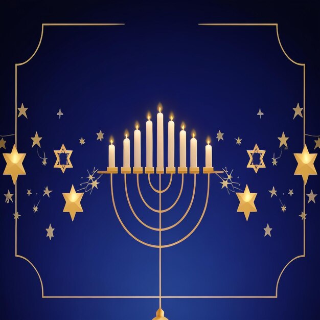 Foto felice hanukkah star david immagini di sfondo collezioni di carte da parati carine ai generate