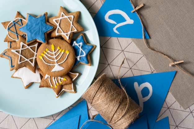 Photo happy hanukkah traditional festival