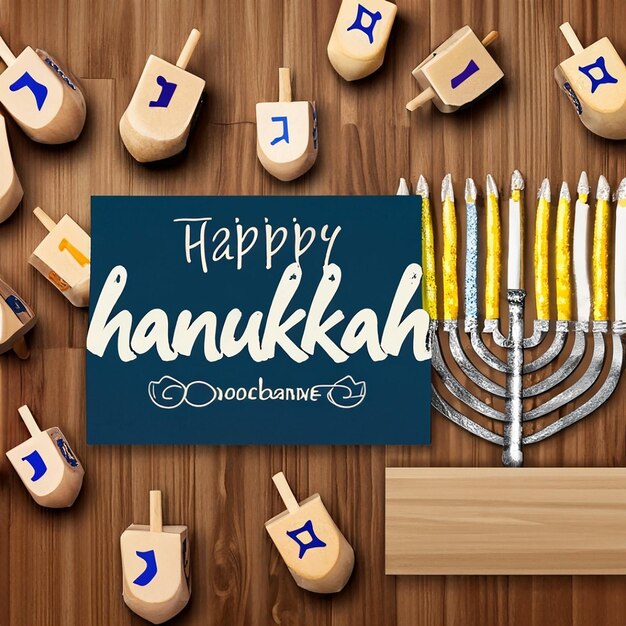 Premium AI Image Happy Hanukkah