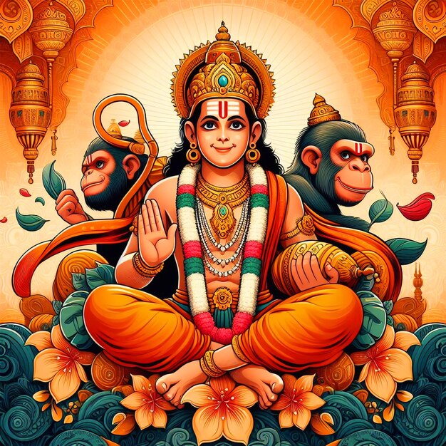 Happy hanuman Jayanti festival Background