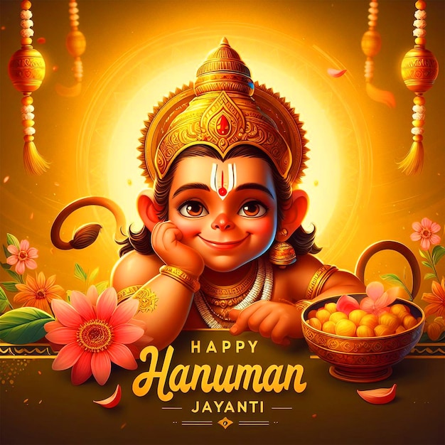 Happy hanuman Jayanti festival Background