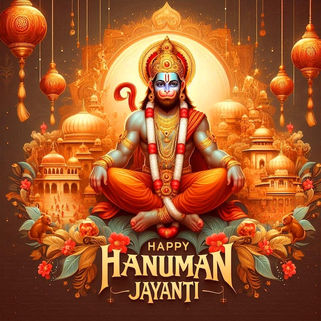 Happy hanuman Jayanti festival Background