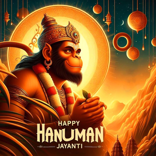 Happy hanuman Jayanti festival Background