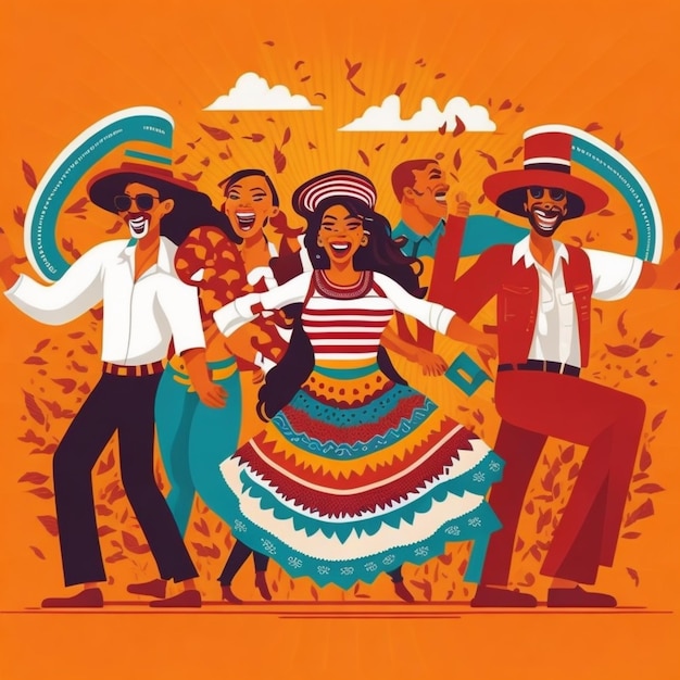 Photo happy hispanic celebration hd