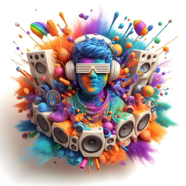 splash holi with dj akhtar