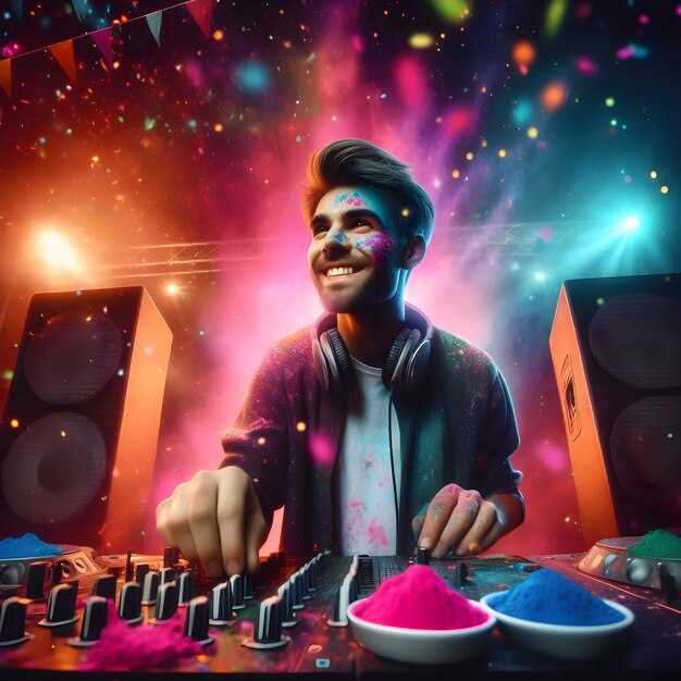 splash holi with dj akhtar