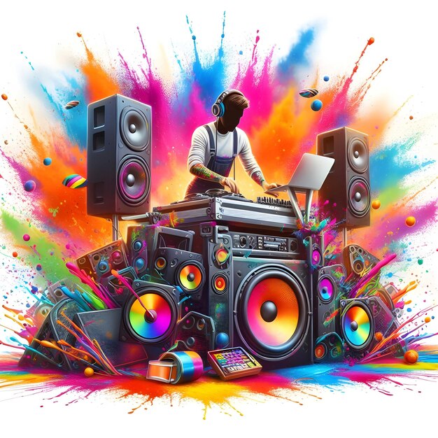 splash holi with dj akhtar
