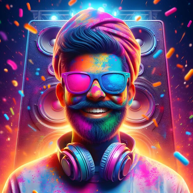 splash holi with dj akhtar