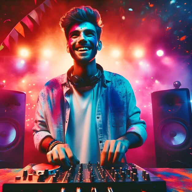 splash holi with dj akhtar