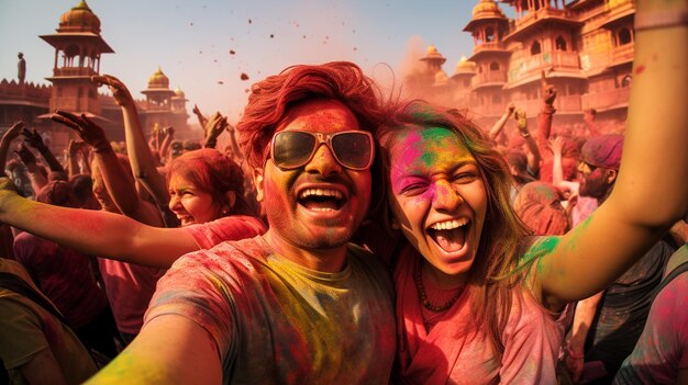 A happy holi background