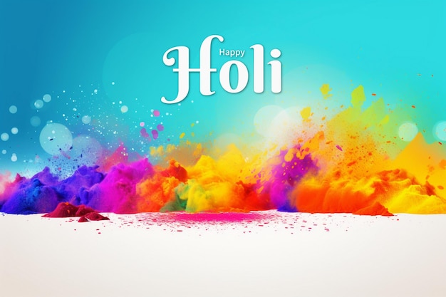 Happy Holi festival celebration background