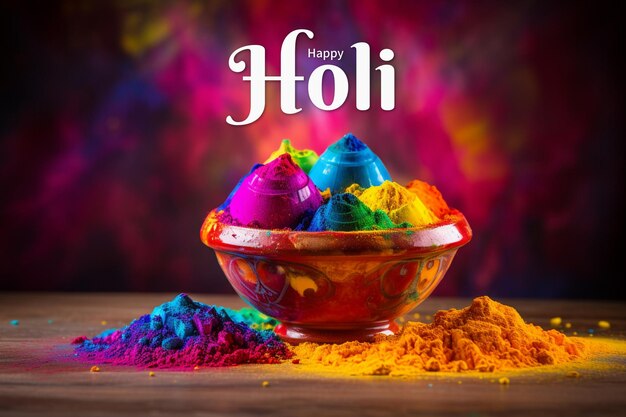 Happy Holi festival celebration background