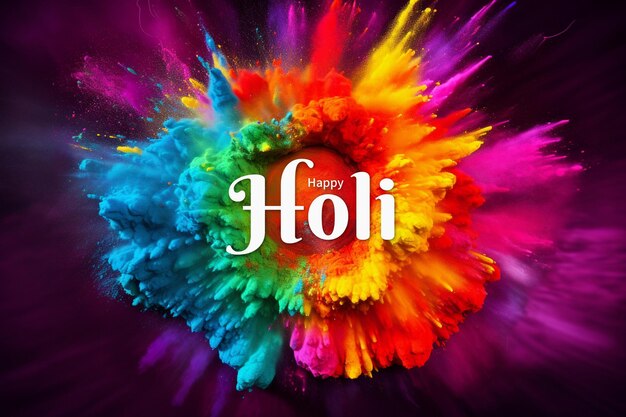 Happy Holi festival celebration background