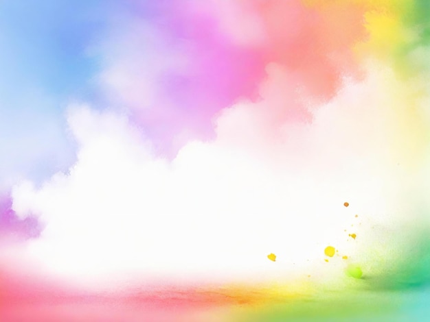 행복한 홀리 축제 다채로운 배경 디자인 최고의 품질 하이퍼 현실적인 이미지 배너 템플릿