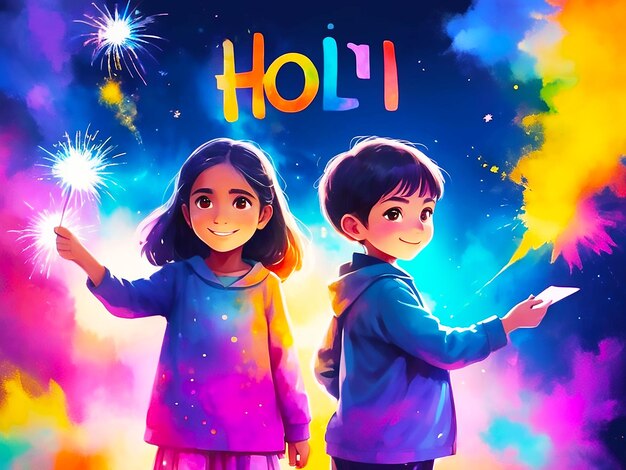 holi festival of colors in hindi