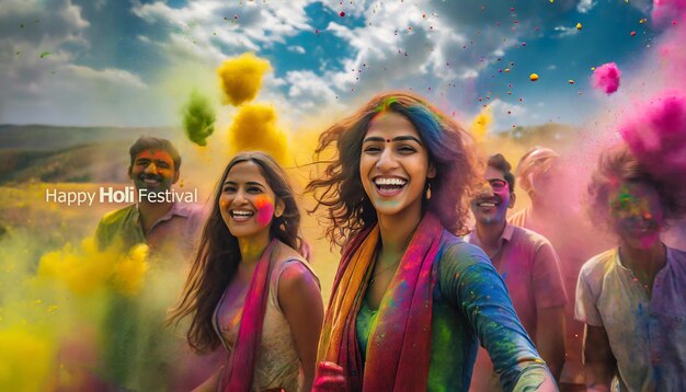 Photo happy holi festival