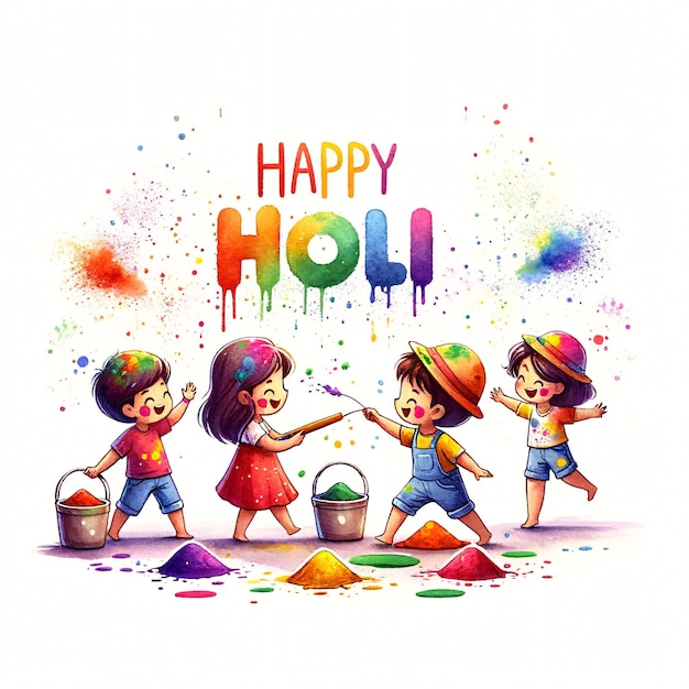 Happy Holi Indian Festival of Colors Holi Indian Festival Celebration