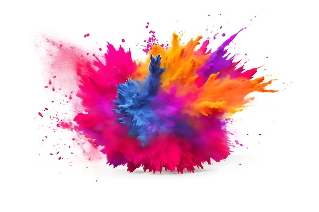 Happy holi indian traditional colorful festival background design