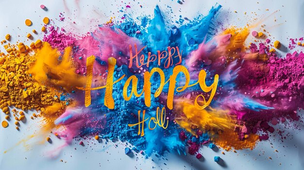 Векторные элементы Happy Holi для дизайна карт Happy Holi design