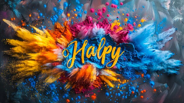 Фото Векторные элементы happy holi для дизайна карт happy holi design