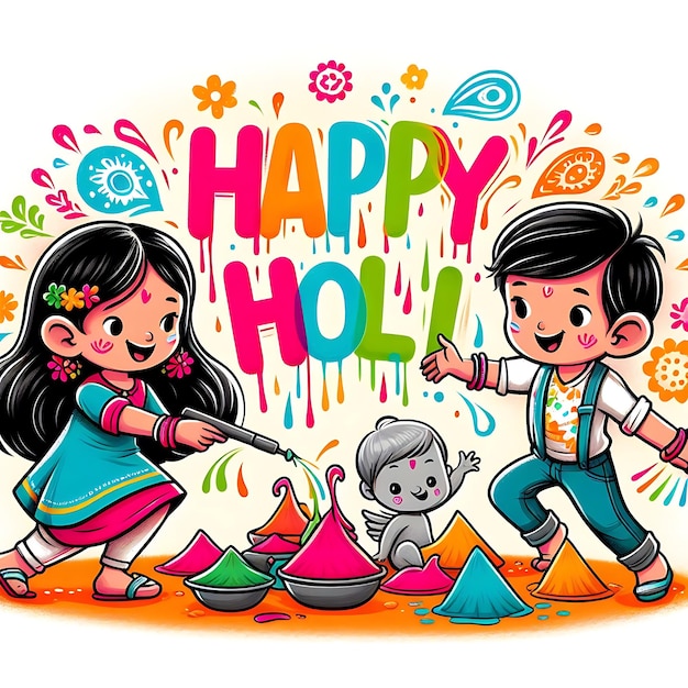 Photo happy holi