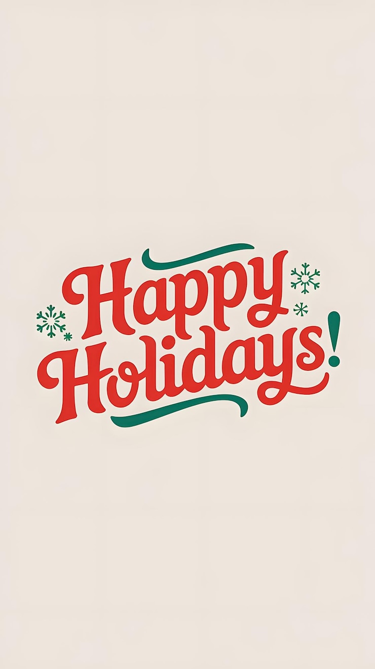 Photo happy holidays
