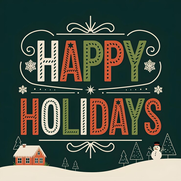 Photo happy holidays