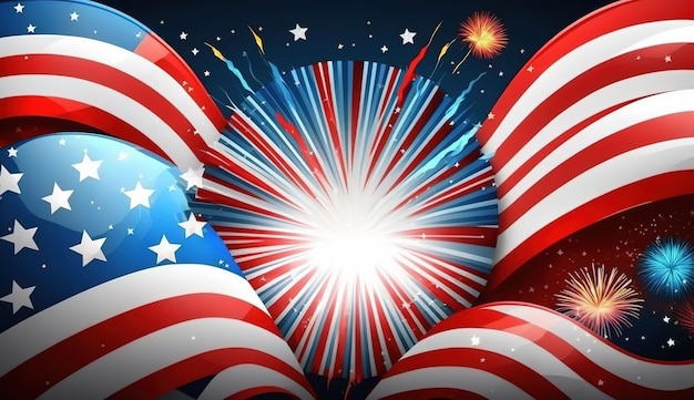 Happy Independence day 4th July holiday United States of America Independence Day background