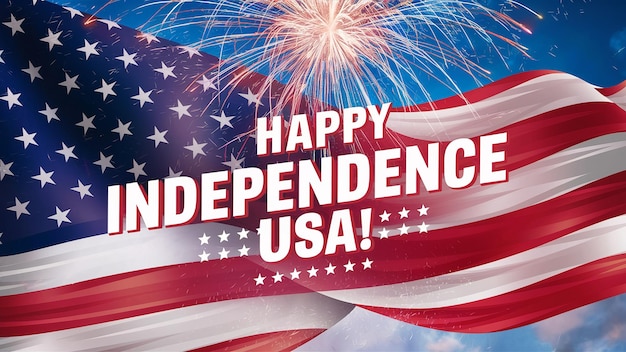 Photo happy independence day 4th of july usa independence usa generative ai