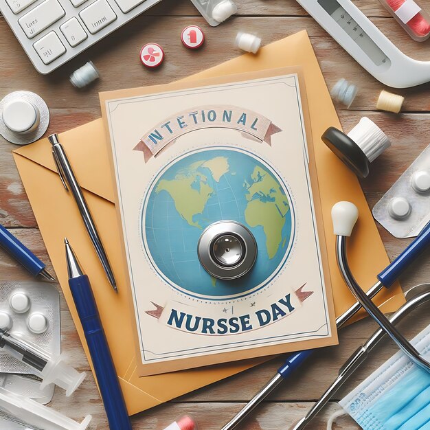 Happy International Nurses Day Illustration