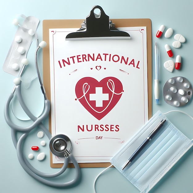 Happy International Nurses Day Illustration