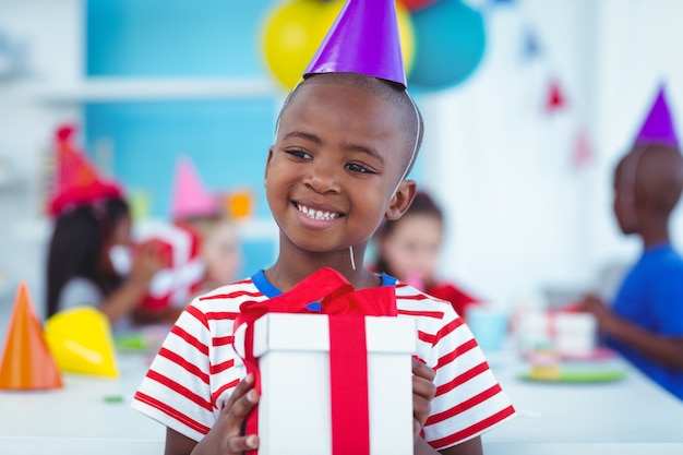 Happy kids at a birthday party