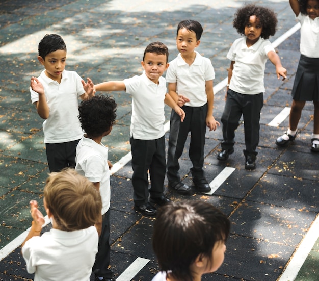 Happy kids at elementary school