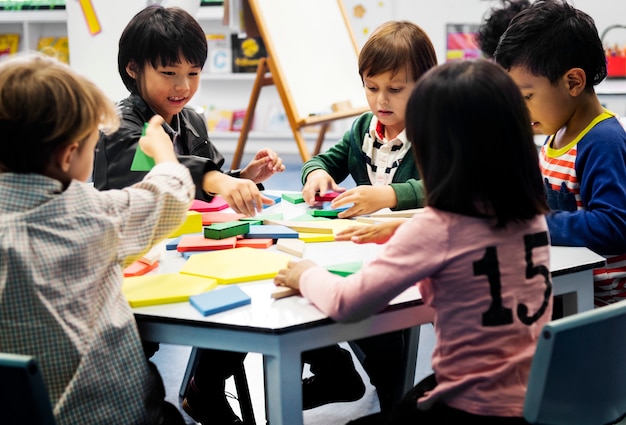 Happy kids at elementary school