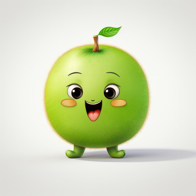 A Happy Kiwi Cartoon Mascot