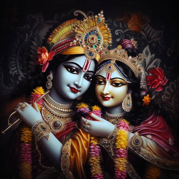 Happy Krishna Janmashtami Vishu festival Generative ai