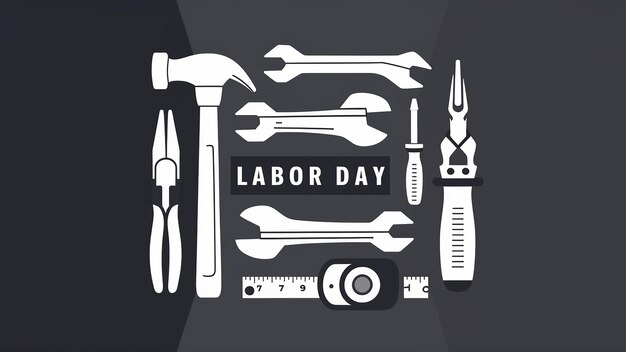 Happy Labor Day banner Illustration of International Labor Day