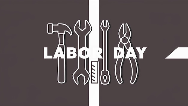 Happy Labor Day banner Illustration of International Labor Day