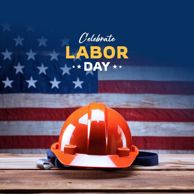 Happy labor day poster design