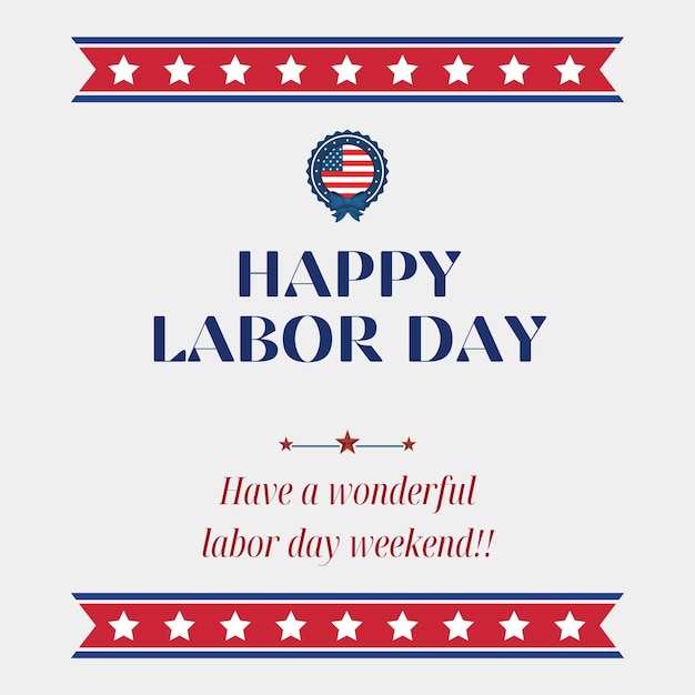 Photo happy labor day weekend america instagram post