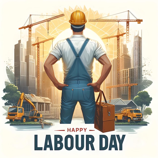 Happy Labour Day Illustration Image