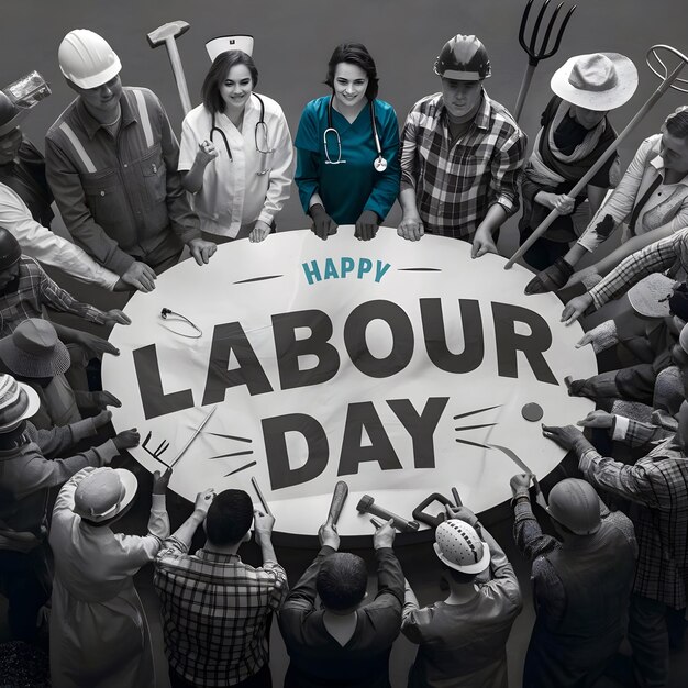 행복한 노동의 날 또는 국제 노동자의 날