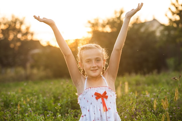 Happy little girl