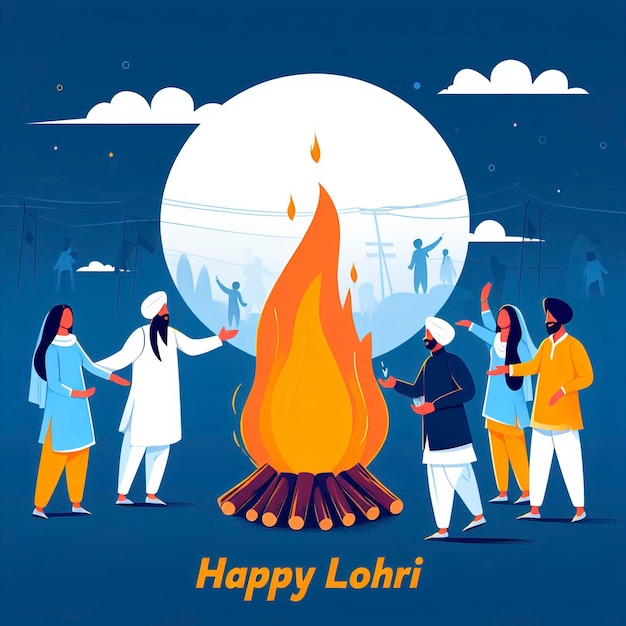 Photo happy lohri lohri festival