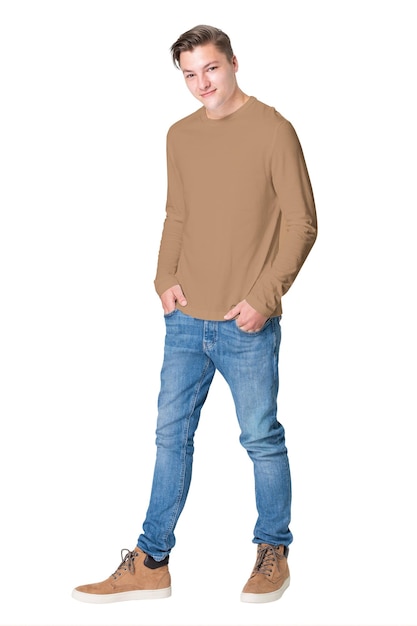 행복한 남자 png 가을 의류 투명한 배경